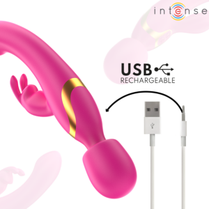 Intense High Tech-Winona Vibratore Doppio Rabbit & Wand-Silicone · Vibratori (immagine 9)