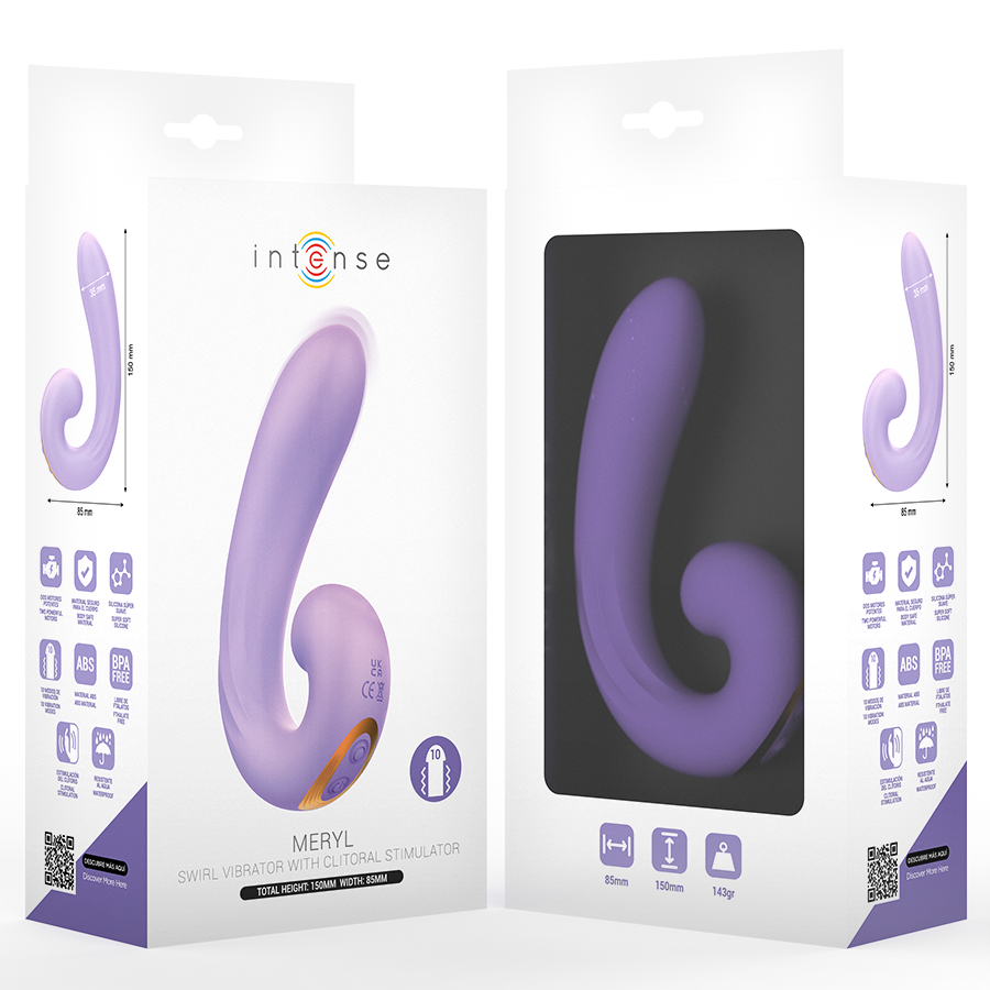 Intense High Tech-Meryl Stimolatore Clitorideo Doppio 5 Intense High Tech-Meryl Stimolatore Clitorideo Doppio · Vibratori (imaginea 5)
