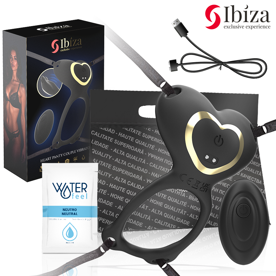 Ibiza Technology-Mutandine Cuore Vibratore per Coppia · Vibratori
