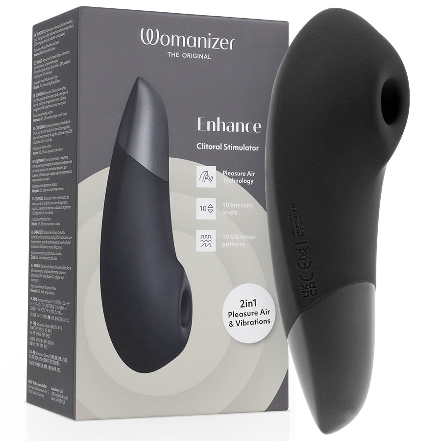 Womanizer-Enhance Stimolatore Clitorideo Silicone, 10 velocità