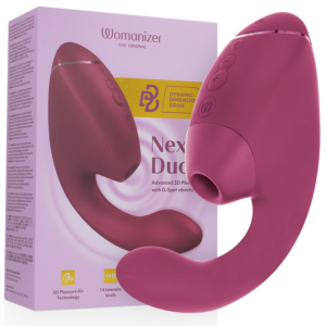 Womanizer-Duo Next Doppio Stimolatore Clitoride e G-spot Dusky