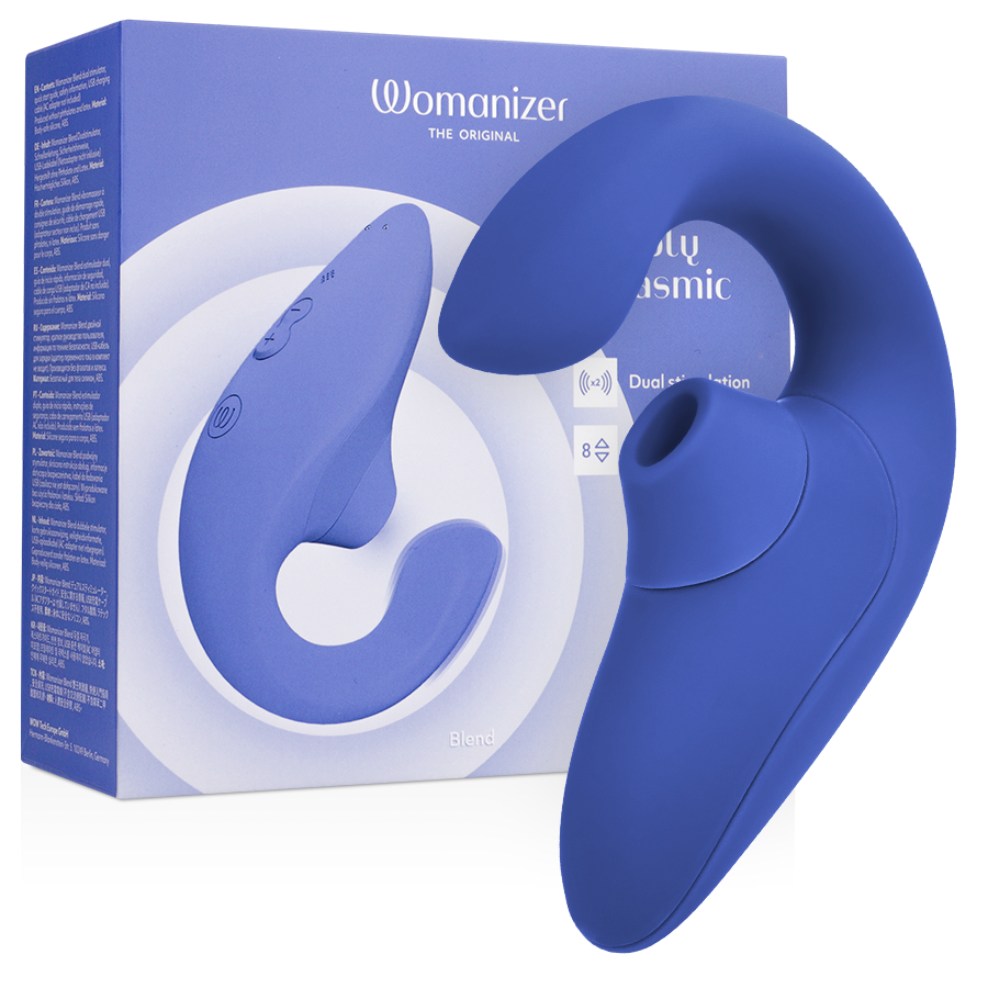Womanizer-Blend Rabbit Vibratore Stimolatore Blu