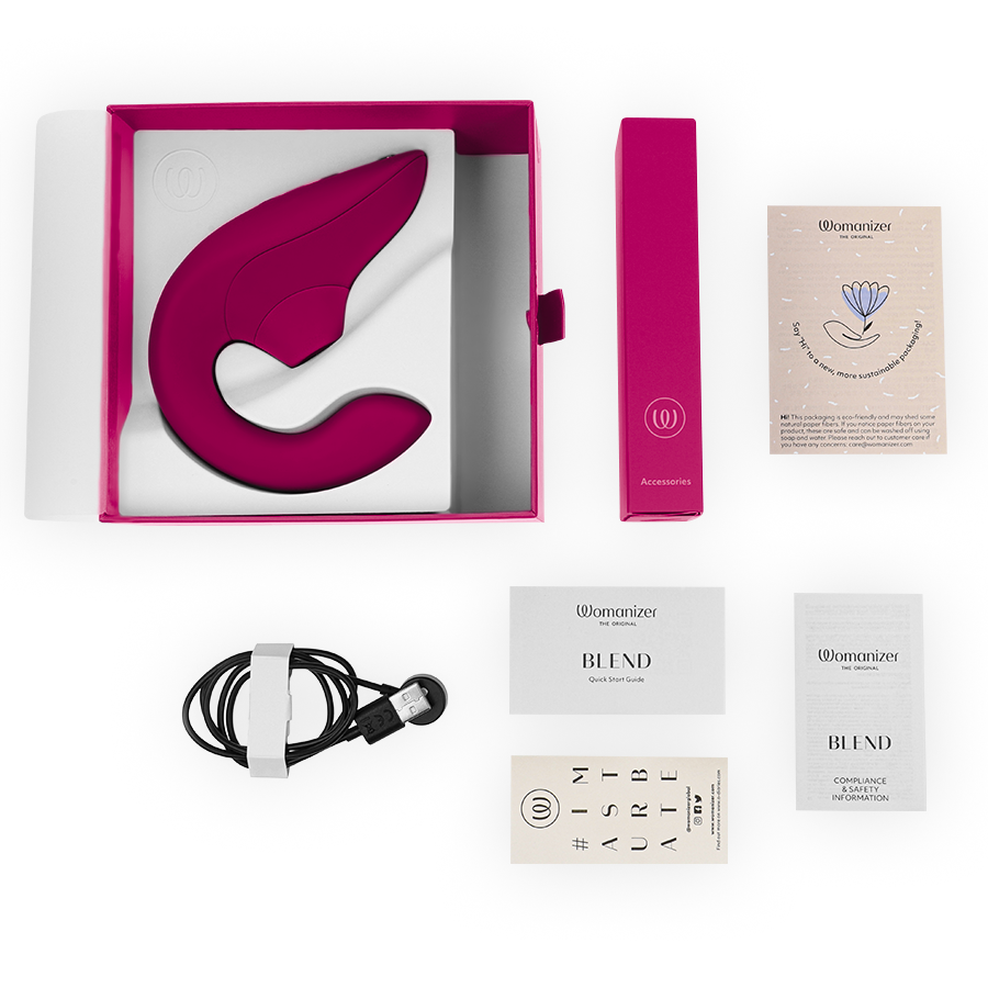 Womanizer-Blend Rabbit Vibrator Stimolatore Rosa Vibrant-Silicone · Vibratori (imaginea 10)
