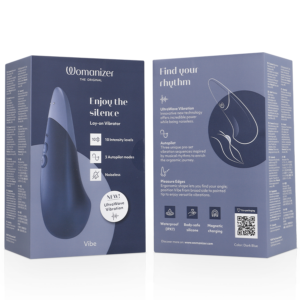 Womanizer-Vibe Lay-on Vibratore silenzioso Blu · Vibratori (imaginea 6)
