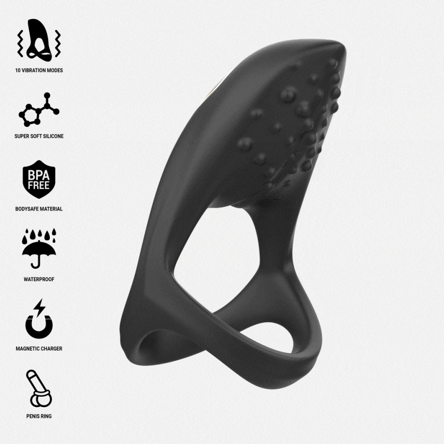 Ibiza Technology Anello fallico Multisensorial-Silicone, 10 velocità · Anelli & Guaine per pene (imaginea 2)