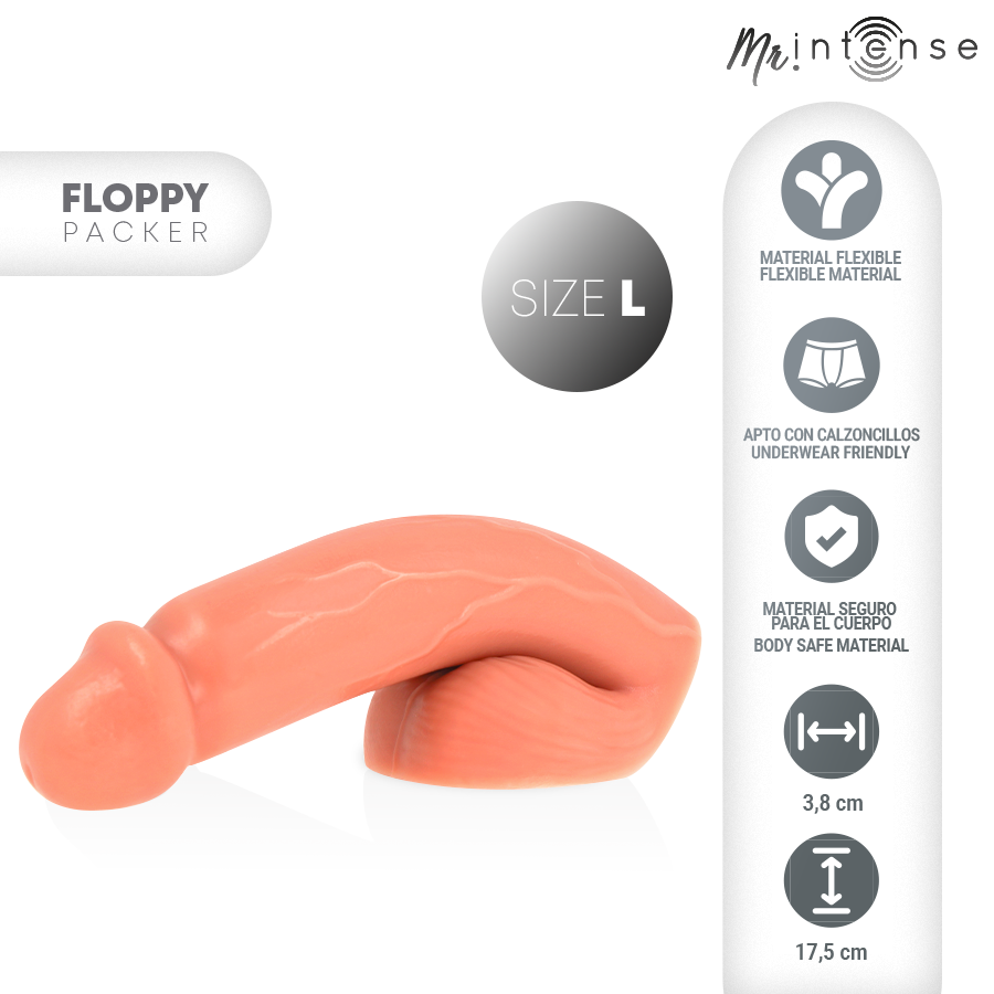 Mr. Intense Dildos-Packer Realistico Floppy, Dimensione L-Silicone · Dildo & Stimolatori (immagine 2)