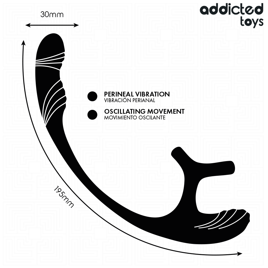 Addicted Toys-Plug anale con Vibrazione, Movimento 360o e Stimolatore · Giocattoli anali (imaginea 7)