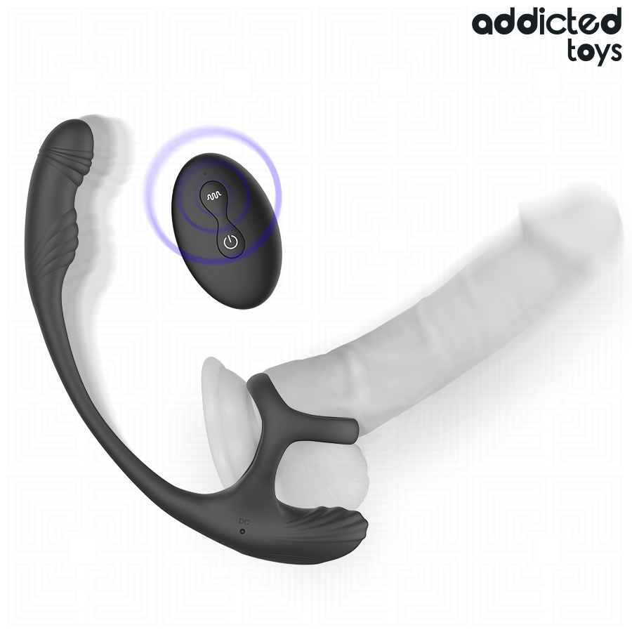 Addicted Toys-Plug anale con Vibrazione, Movimento 360o e Stimolatore · Giocattoli anali (imaginea 5)