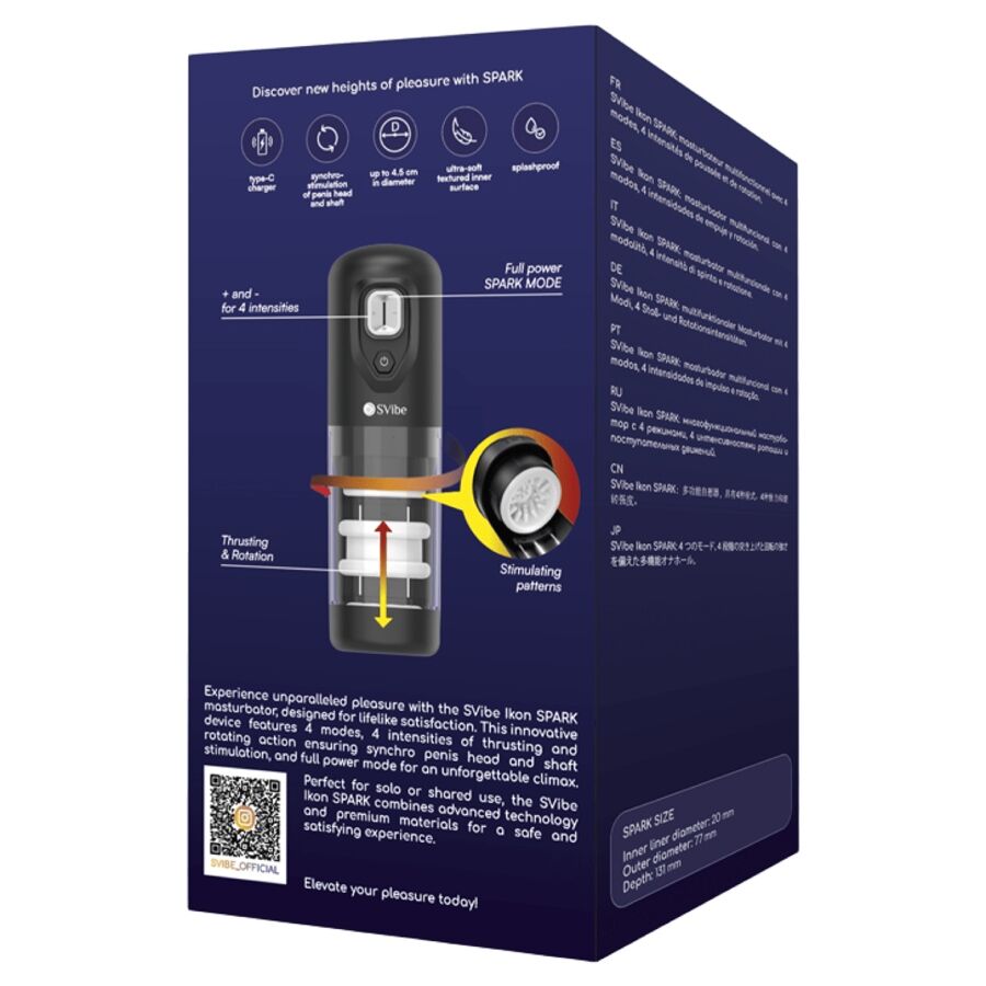 Snail Vibe-Ikon Spark Masturbatore a impulsi e rotazione-3 velocità 2 Snail Vibe-Ikon Spark Masturbatore a impulsi e rotazione-3 velocità · Masturbatori (imaginea 2)