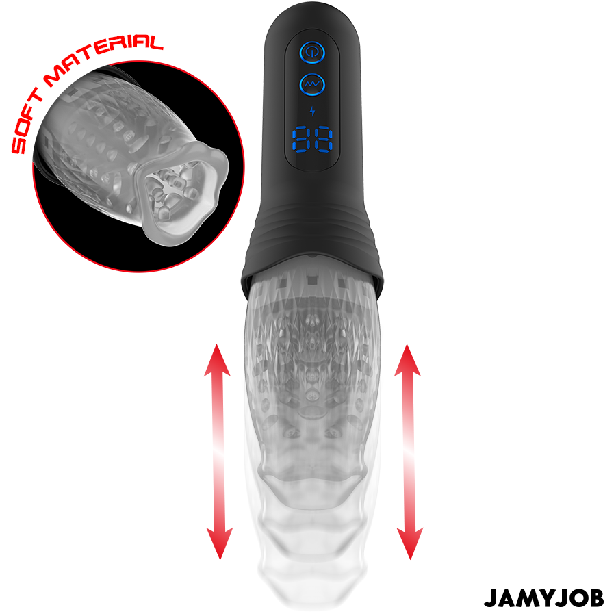 Jamyjob-Blow-r Masturbatore a Spinta e Rotazione-10 velocità · Masturbatori (imaginea 4)