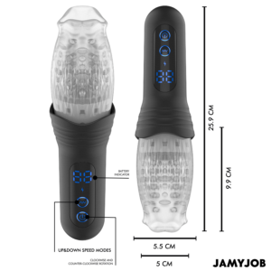 Jamyjob-Blow-r Masturbatore a Spinta e Rotazione-10 velocità · Masturbatori (imaginea 7)