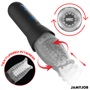Jamyjob-Blow-r Masturbatore a Spinta e Rotazione-10 velocità · Masturbatori (imaginea 3)