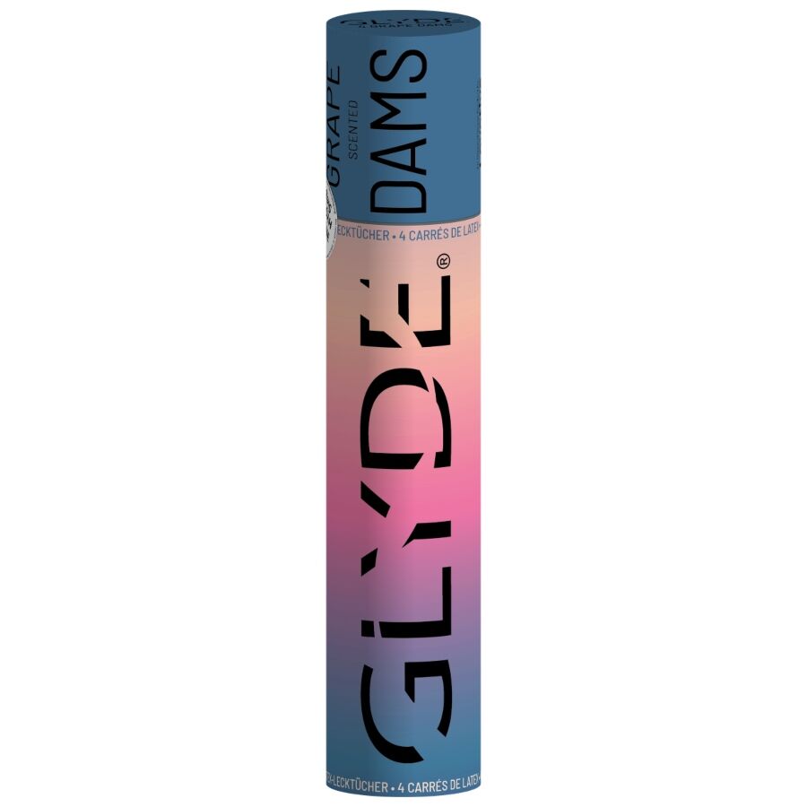 Sheer Glyde-Dams Laminas Lattice per Sesso Orale, Aroma Uva