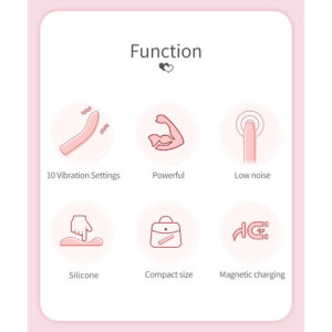 High Tech-Kisell Vibratore Punto G Rosa-Silicone, 10 velocità — PRETTY LOVE · Vibratori (imaginea 4)