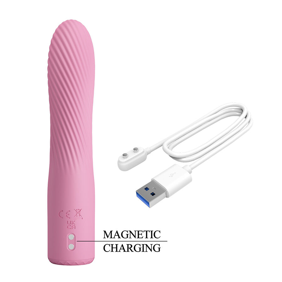 High Tech-Kisell Vibratore Punto G Rosa-Silicone, 10 velocità — PRETTY LOVE · Vibratori (imaginea 10)