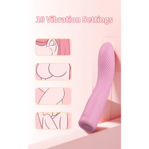 High Tech-Kisell Vibratore Punto G Rosa-Silicone, 10 velocità — PRETTY LOVE · Vibratori (imaginea 2)