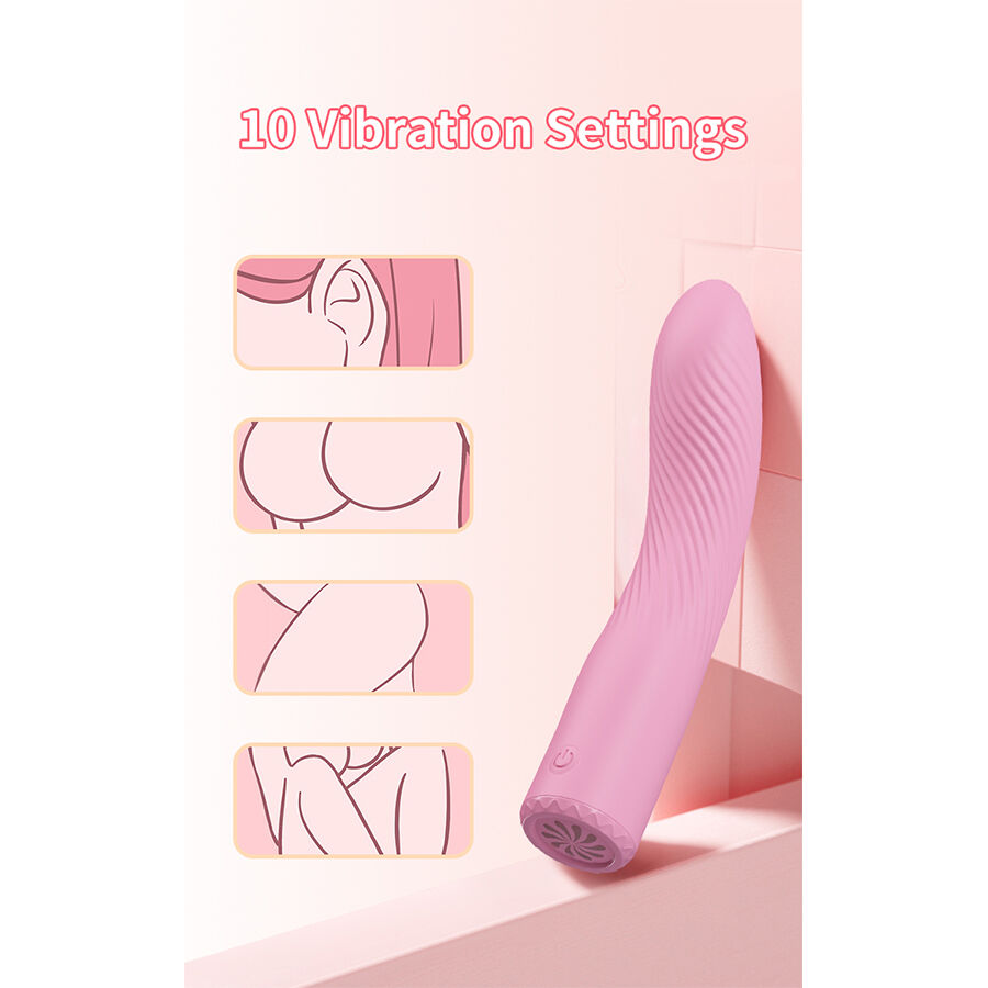 High Tech-Kisell Vibratore Punto G Rosa-Silicone, 10 velocità 2 High Tech-Kisell Vibratore Punto G Rosa-Silicone, 10 velocità — PRETTY LOVE · Vibratori (imaginea 2)