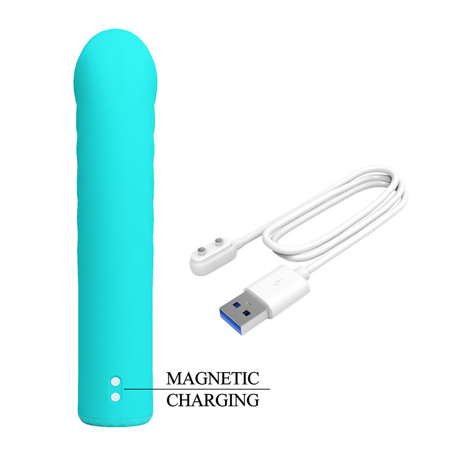 High Tech-Rylan G-spot Vibrator Blu-Silicone, 10 velocità — PRETTY LOVE · Vibratori (imaginea 6)