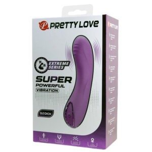 High Tech-Dj Dick G-spot Vibrator Viola-Silicone, 10 velocità — PRETTY LOVE · Vibratori (imaginea 3)