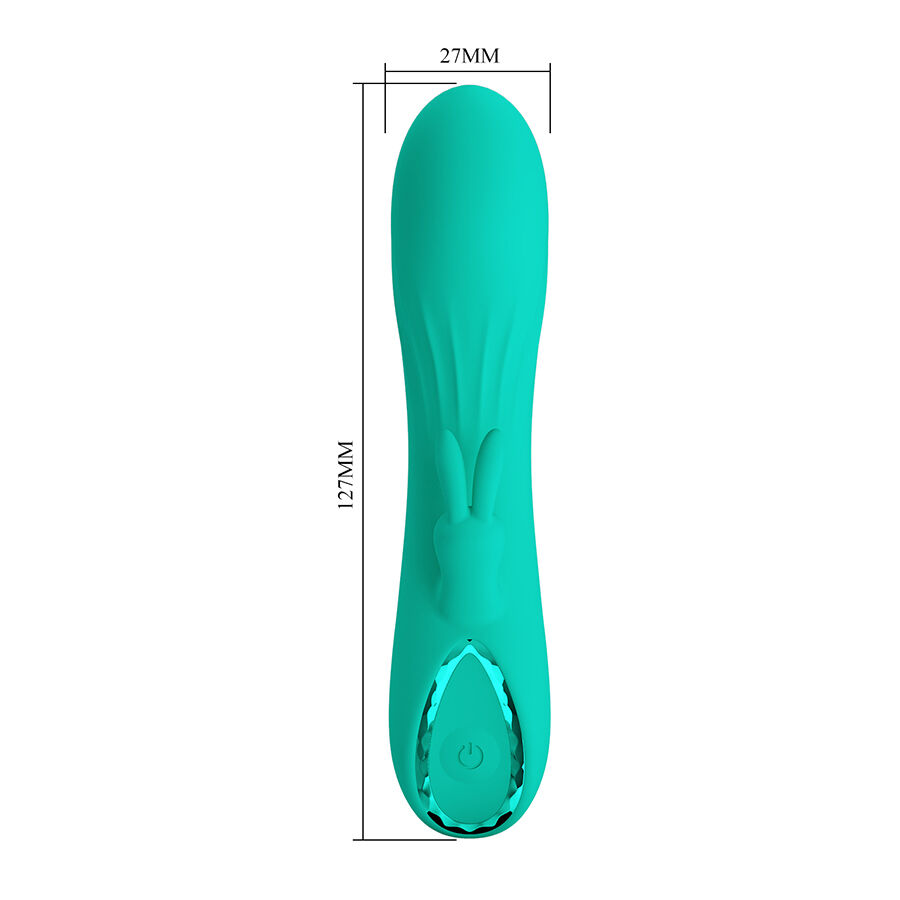 High Tech-Dj Stick G-spot Turchese Vibrator-Silicone, 10 velocità — PRETTY LOVE · Vibratori (imaginea 7)