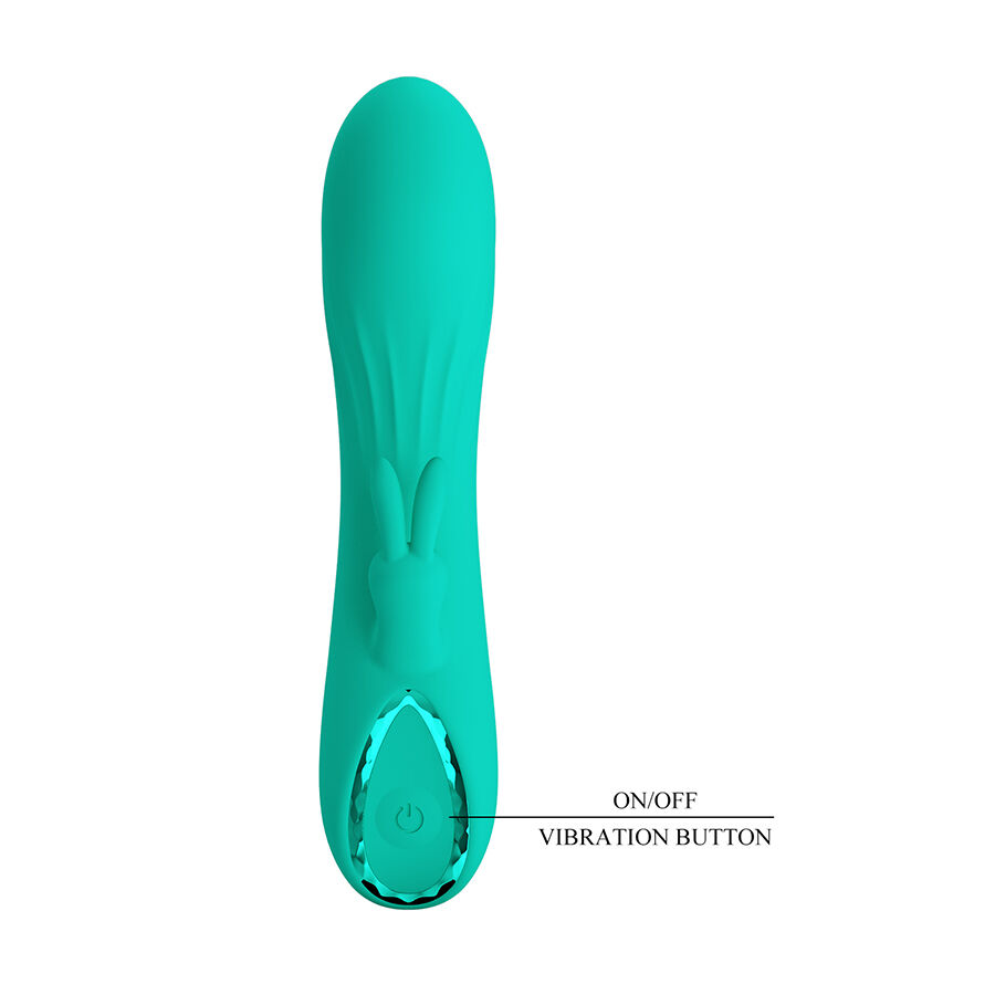High Tech-Dj Stick G-spot Turchese Vibrator-Silicone, 10 velocità — PRETTY LOVE · Vibratori (imaginea 8)