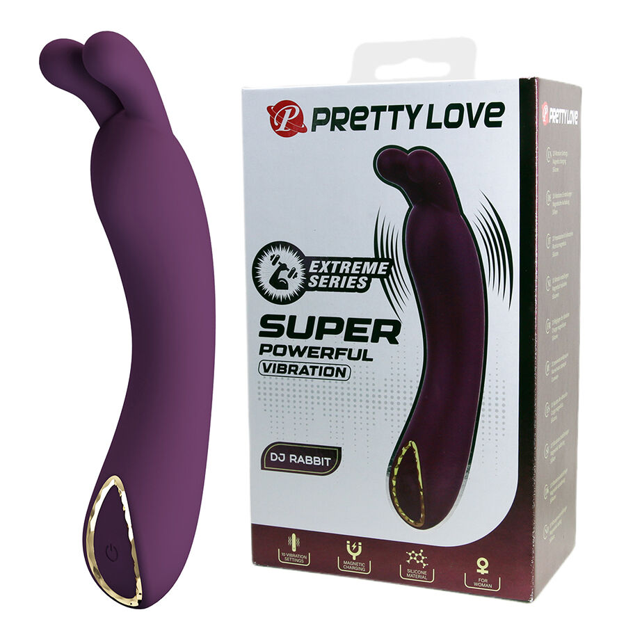 High Tech-Dj Rabbit Viola Vibratore per Punto G-Silicone, 10 — PRETTY LOVE · Vibratori (immagine 10)