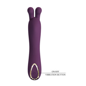 High Tech-Dj Rabbit Viola Vibratore per Punto G-Silicone, 10 — PRETTY LOVE · Vibratori (immagine 5)