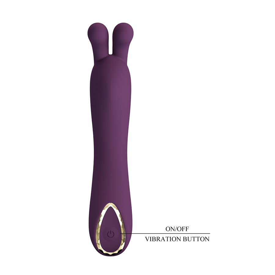 High Tech-Dj Rabbit Viola Vibratore per Punto G-Silicone, 10 — PRETTY LOVE · Vibratori (immagine 5)