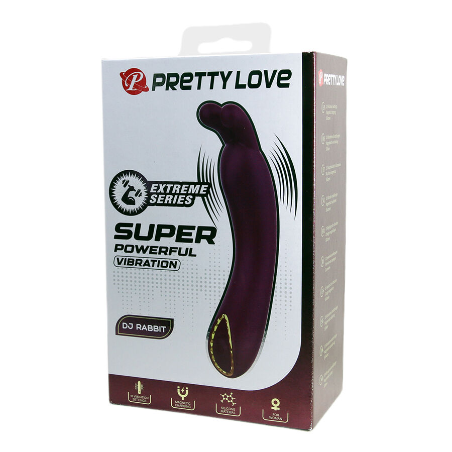 High Tech-Dj Rabbit Viola Vibratore per Punto G-Silicone, 10 — PRETTY LOVE · Vibratori (immagine 6)