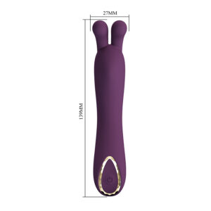 High Tech-Dj Rabbit Viola Vibratore per Punto G-Silicone, 10 — PRETTY LOVE · Vibratori (immagine 8)