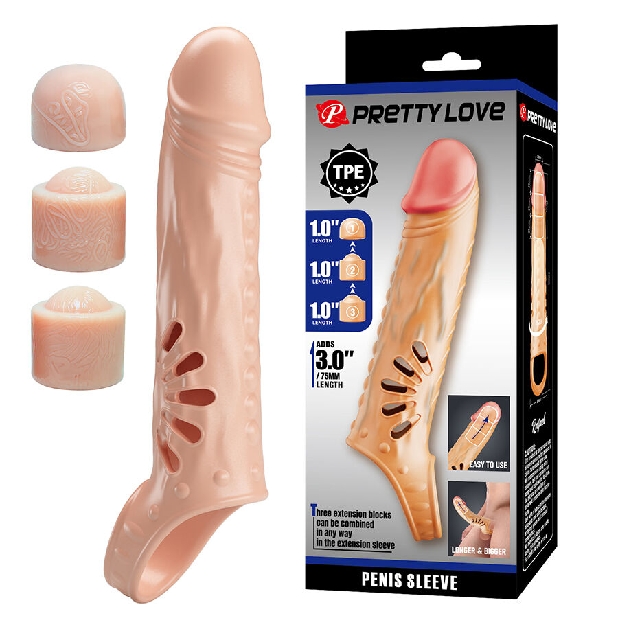 For Him-Manson pentru Penis cu Extensii-TPE — PRETTY LOVE · Inele & Mansoane Penis (imaginea 7)