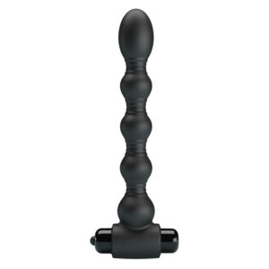 Mr Play-Vibratore anale con perle Massaggio-Silicone, 10 velocità