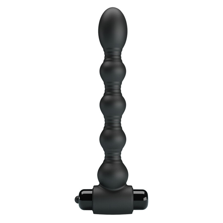 Mr Play-Vibratore anale con perle Massaggio-Silicone, 10 velocità