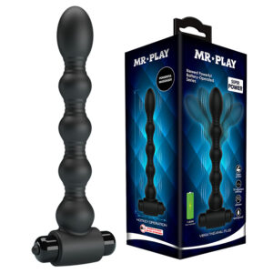Mr Play-Vibratore anale con perle Massaggio-Silicone, 10 velocità · Giocattoli anali (imaginea 6)