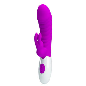 High Tech-Naughty Bunny Vibrator Viola-Silicone, 12 velocità — PRETTY LOVE · Vibratori (imaginea 7)