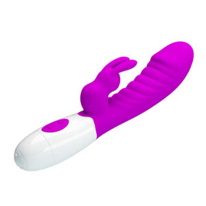 High Tech-Naughty Bunny Vibrator Viola-Silicone, 12 velocità — PRETTY LOVE · Vibratori (imaginea 9)