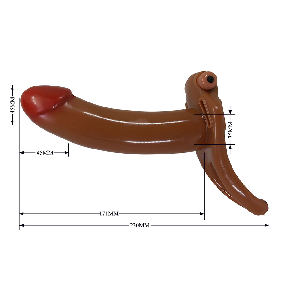Harness Collection-Bradden Strap-on Vibratore Gol-Silicone, 10 — PRETTY LOVE · Anelli & Guaine per pene (immagine 8)