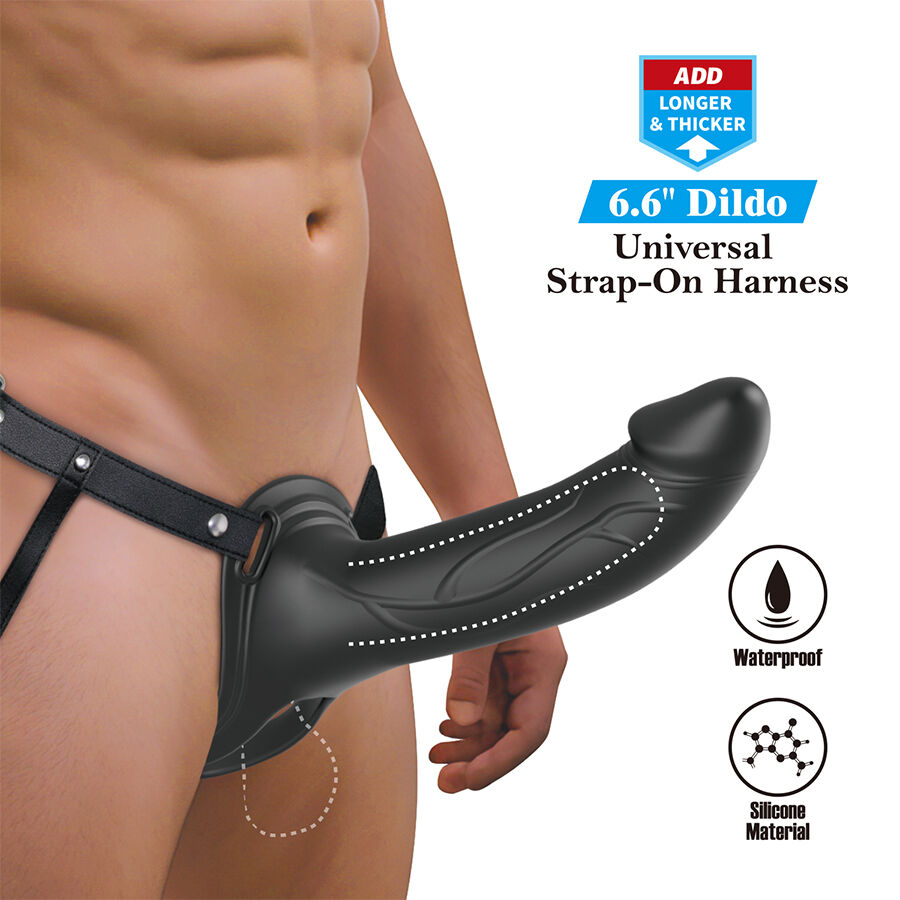 Harness Collection-Landon Black Strap-on Vibratore-Silicone — PRETTY LOVE · Anelli & Guaine per pene
