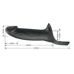 Harness Collection-Landon Black Strap-on Vibratore-Silicone — PRETTY LOVE · Anelli & Guaine per pene (immagine 6)