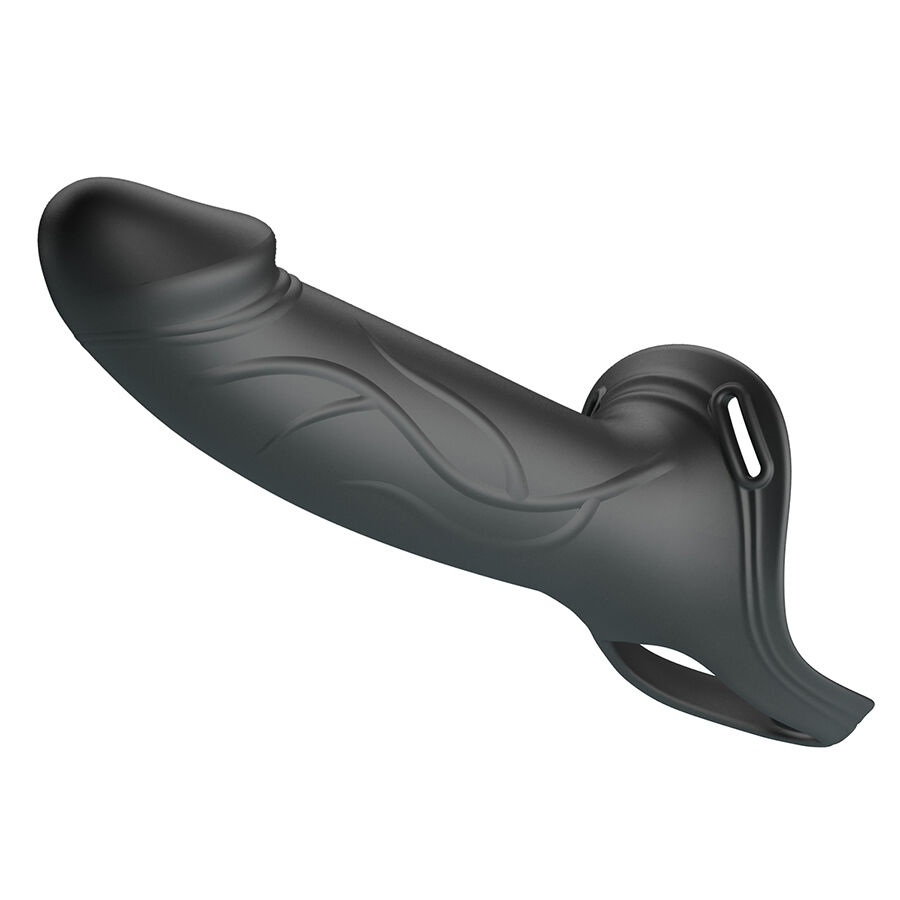 Harness Collection-Landon Black Strap-on Vibratore-Silicone — PRETTY LOVE · Anelli & Guaine per pene (immagine 2)
