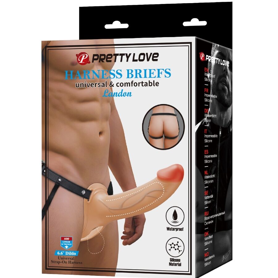 Harness Collection-Landon Light-Skin Strap-on Vibratore-Silicone 4 Harness Collection-Landon Light-Skin Strap-on Vibratore-Silicone — PRETTY LOVE · Anelli & Guaine per pene (imaginea 4)