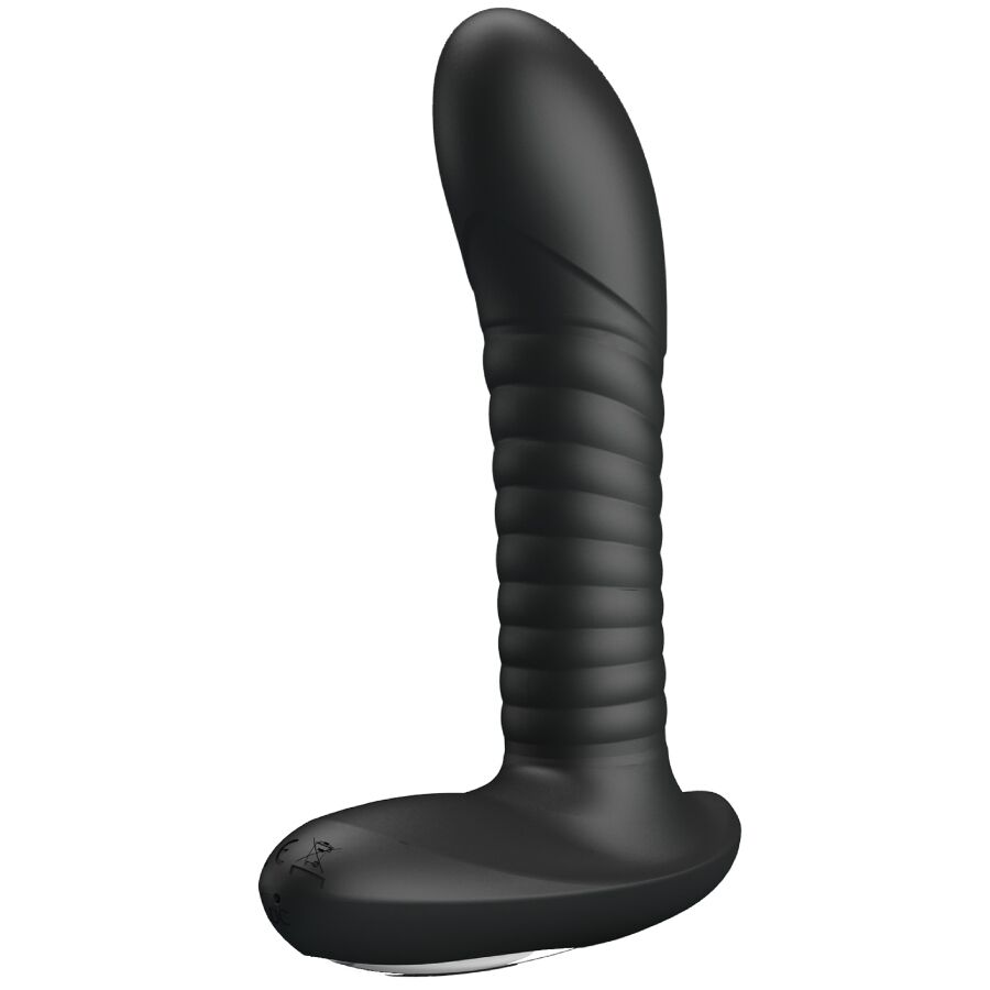 Mr Play-Massaggiatore Prostatico con Rotazione e Vibrazione-Silicio, 12