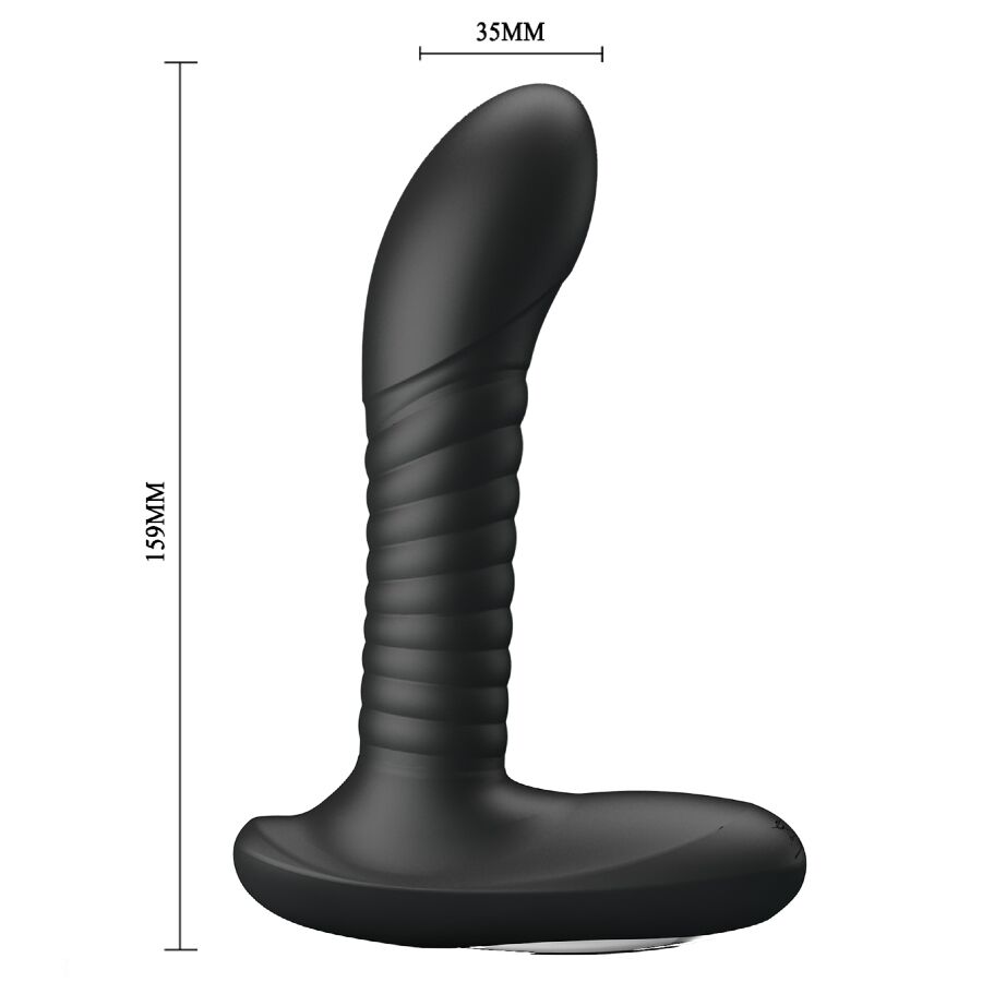 Mr Play-Masajer Prostatic cu Rotatie si Vibratie-Silicon, 12 · Jucarii Anale (imaginea 6)