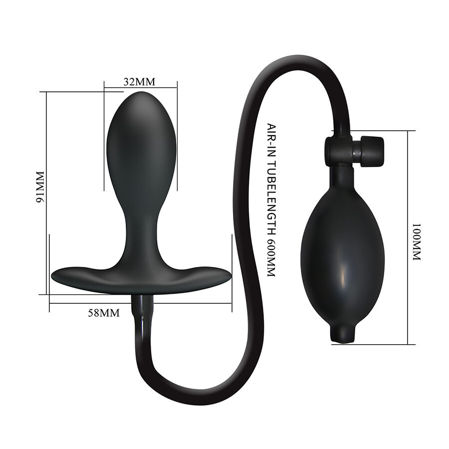 Mr Play-Plug anale Gonfiabile Regolabile-Silicio · Giocattoli anali (immagine 7)