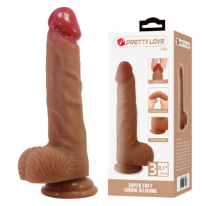 Dildos-Lisle Dildo Realista con Ventosa 20.6 cm -ø- 4.2 cm-Silicone — PRETTY LOVE · Dildo & Stimolatori (imaginea 2)