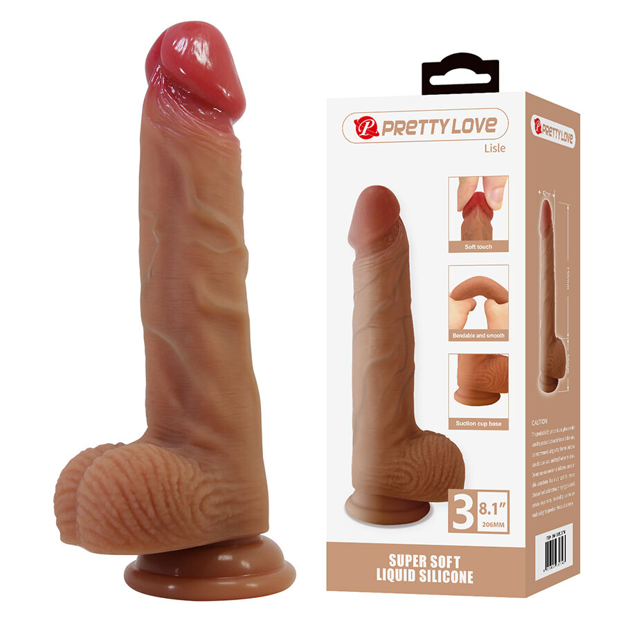 Dildos-Lisle Dildo Realista con Ventosa 20.6 cm -ø- 4.2 cm-Silicone 2 Dildos-Lisle Dildo Realista con Ventosa 20.6 cm -ø- 4.2 cm-Silicone — PRETTY LOVE · Dildo & Stimolatori (imaginea 2)
