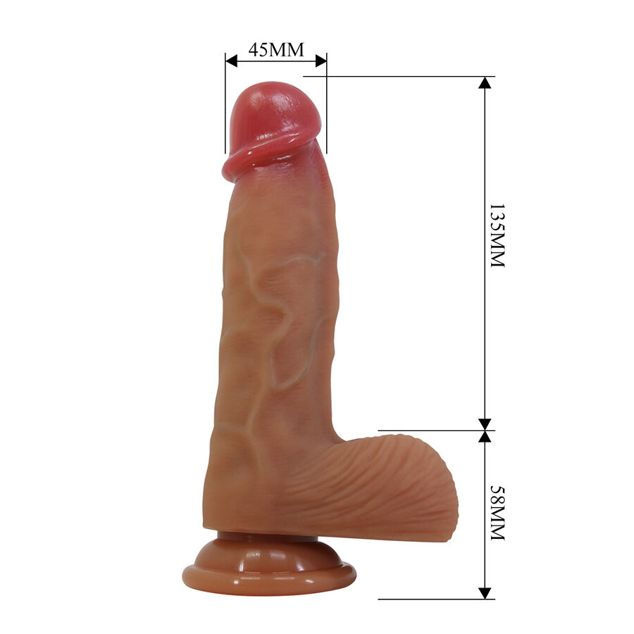 Dildos-Duvall Dildo Realista con Ventosa 19.3 cm -ø- 4.5 cm-Silicone 3 Dildos-Duvall Dildo Realista con Ventosa 19.3 cm -ø- 4.5 cm-Silicone — PRETTY LOVE · Dildo & Stimolatori (imaginea 3)