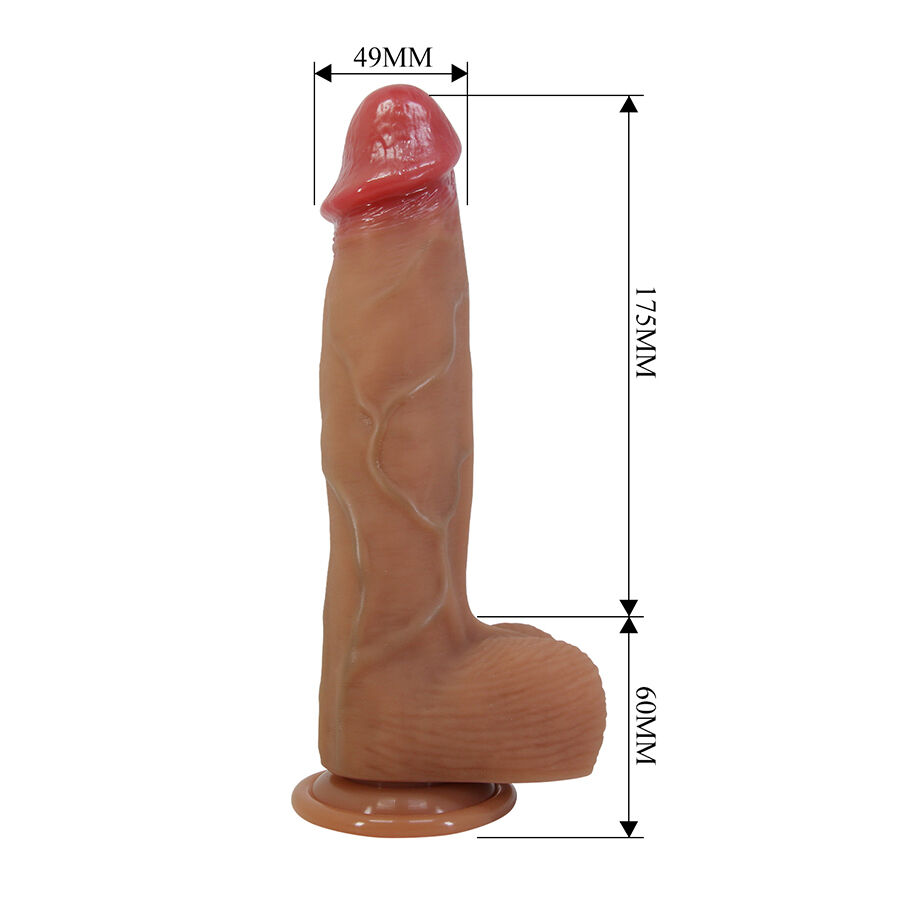 Dildos-Orton Dildo Realistico con Ventosa 23.5 cm -ø- 4.9 cm-Silicone — PRETTY LOVE · Dildo & Stimolatori (immagine 5)