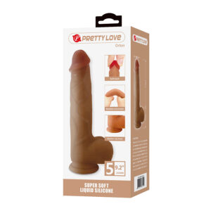 Dildos-Orton Dildo Realistico con Ventosa 23.5 cm -ø- 4.9 cm-Silicone — PRETTY LOVE · Dildo & Stimolatori (immagine 6)