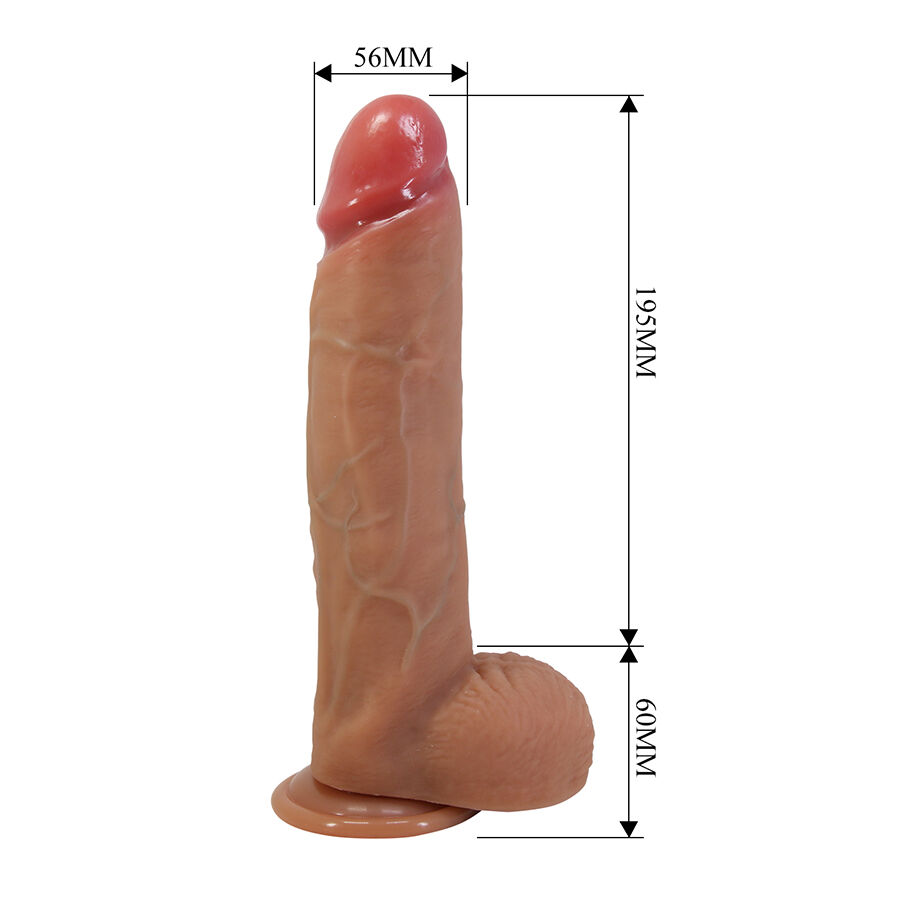 Dildos-Mendel Dildo Realist cu Ventuză 25.5 cm -ø- 5.6 cm-Silicon — PRETTY LOVE · Dildo & Stimulatoare (imaginea 6)